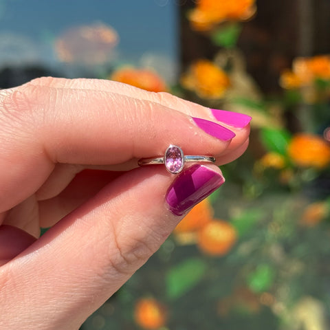 Ravenstone Crystals Pink Tourmaline Ring "Hallie" - Size 5