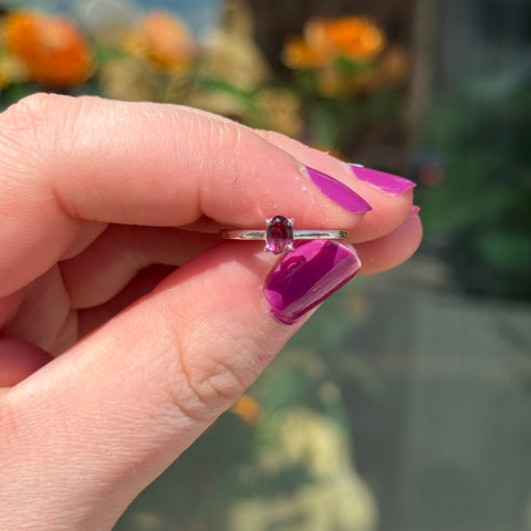 Ravenstone Crystals Pink Tourmaline Ring "Van" - Size 6