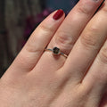 Ravenstone Crystals Raw Moldavite Ring "Francesca" - Size 10