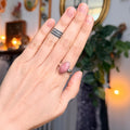 Ravenstone Crystals Rhodochrosite Ring "Hannah" - Size 9.5