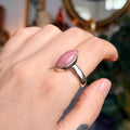Ravenstone Crystals Rhodochrosite Ring "Hannah" - Size 9.5