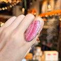 Ravenstone Crystals Rhodochrosite Ring "Ingrid" - Size 7