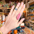 Ravenstone Crystals Rhodochrosite Ring "Ingrid" - Size 7
