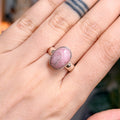 Ravenstone Crystals Rhodochrosite Ring "Jasmine" - Size 6.5