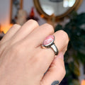 Ravenstone Crystals Rhodochrosite Ring "Joey" - Size 7.5