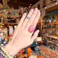 Ravenstone Crystals Rhodochrosite Ring "Moira" - Size 7