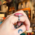 Ravenstone Crystals Rhodochrosite Ring "Moira" - Size 7