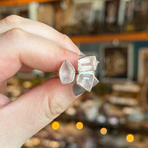 Ravenstone Crystals Rose Quartz Ring "Delaine" - Adj. Size 9