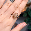 Ravenstone Crystals Rutilated Quartz Ring "Sylvia" - Size 6.5
