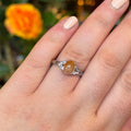 Ravenstone Crystals Rutilated Quartz Ring "Yvonne" - Size 10
