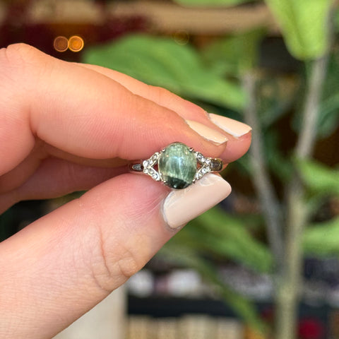 Ravenstone Crystals Seraphinite Ring "Cleo" - Size 7