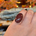 Ravenstone Crystals Strawberry Quartz Ring "Isla" - Adj. Size 7