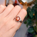 Ravenstone Crystals Sunstone Ring "Eliza" - Size 8.5