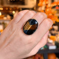 Ravenstone Crystals Tiger's Eye Ring "Kayla" - Size 6.5