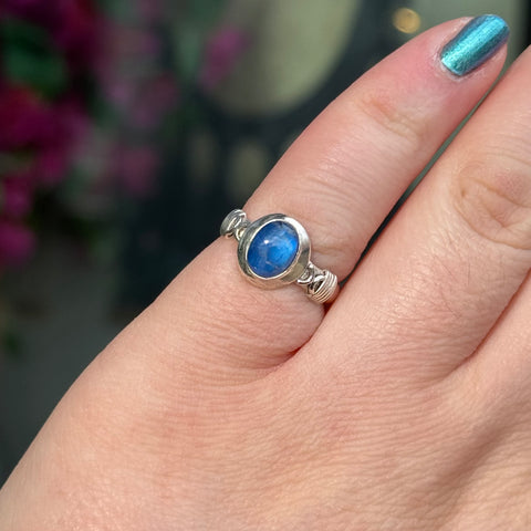 Ravenstone Crystals Vintage Moonstone Ring "Kyleigh" - Size 5.5