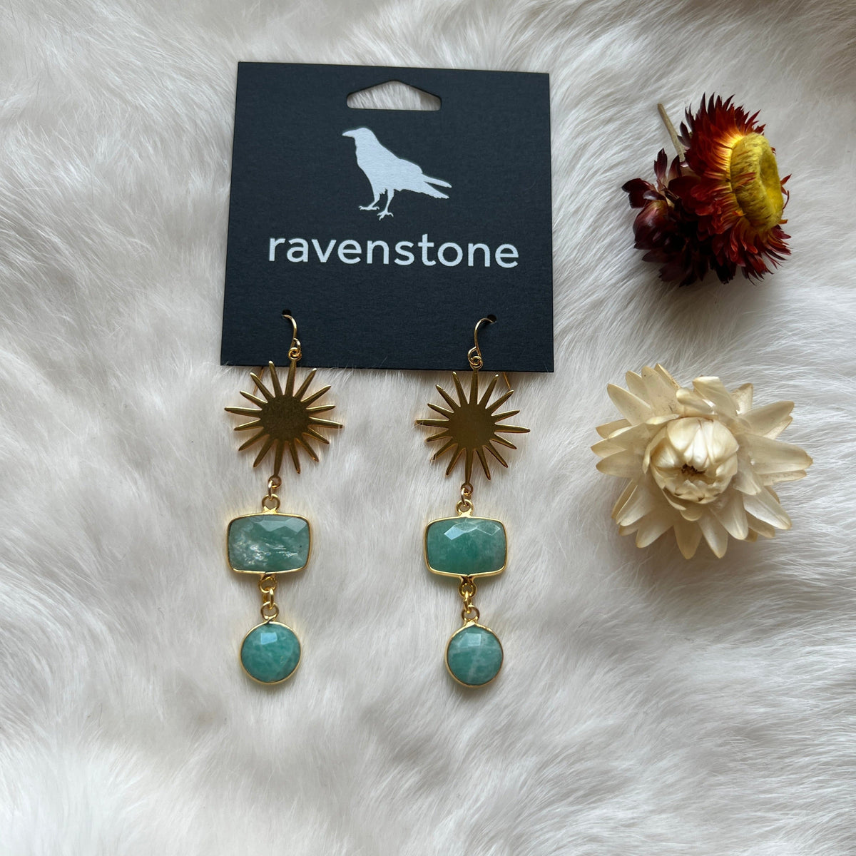 Ravenstone The Amazonite Earrings