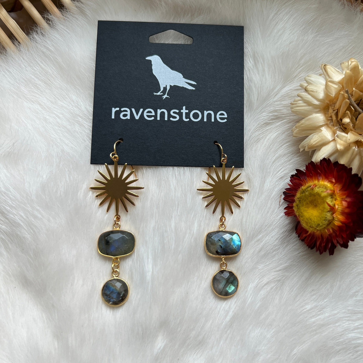 Ravenstone The Labradorite Earrings