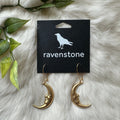 Ravenstone The Little Moon Face Earrings