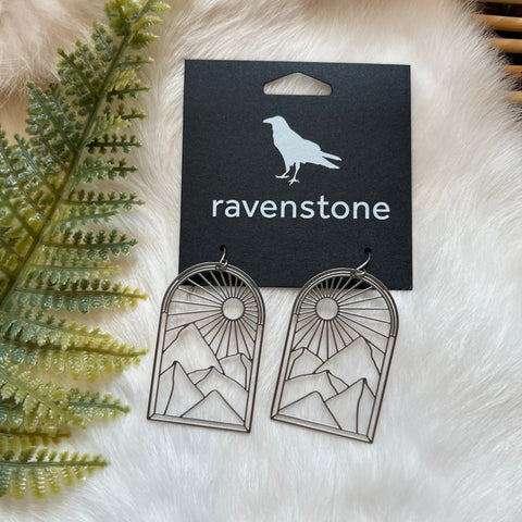 Ravenstone The Silver Mountain View Earrings
