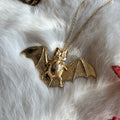 Ravenstone The Golden Bat Necklace