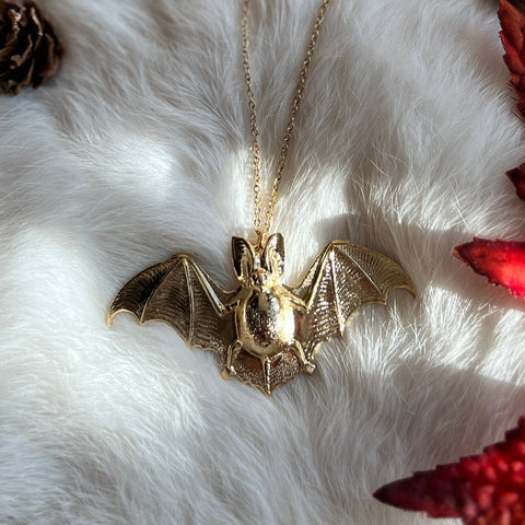 Ravenstone The Golden Bat Necklace