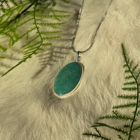 Ravenstone Amazonite Necklace "Kori"