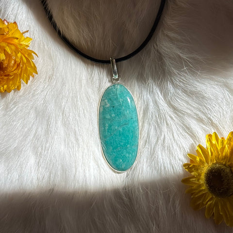 Ravenstone Amazonite Necklace "Rocky"