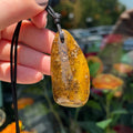 Ravenstone Amber Necklace "Séphora"