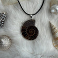 Ravenstone Ammonite Necklace "Heather"