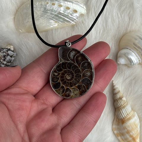 Ravenstone Ammonite Necklace "Marnie"