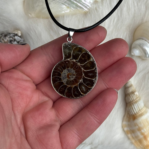 Ravenstone Ammonite Necklace "Phil"