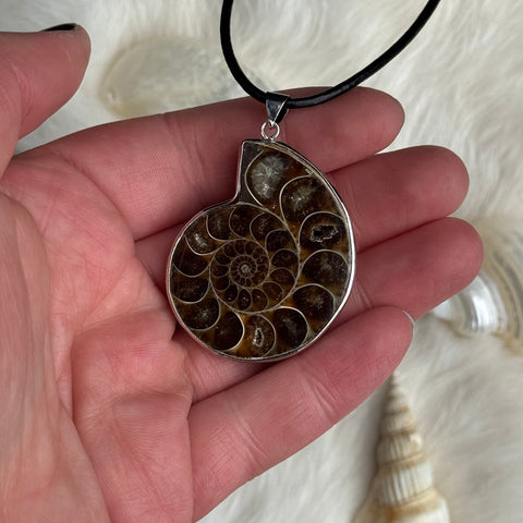 Ravenstone Ammonite Necklace "Sheila"