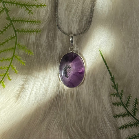 Ravenstone Atomic Amethyst Necklace "Alyssa"