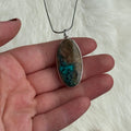 Ravenstone Azurite | Chyrsocolla Necklace "Draco"