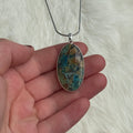 Ravenstone Azurite | Chyrsocolla Necklace "Ginny"