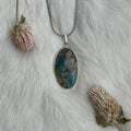 Ravenstone Azurite | Chyrsocolla Necklace "Ginny"