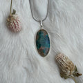 Ravenstone Azurite | Chyrsocolla Necklace "Harry"