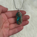 Ravenstone Azurite | Chyrsocolla Necklace "Hermione"