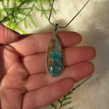 Ravenstone Azurite | Chyrsocolla Necklace "Janelle"