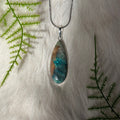 Ravenstone Azurite | Chyrsocolla Necklace "Janelle"