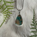 Ravenstone Azurite | Chyrsocolla Necklace "Lexie"