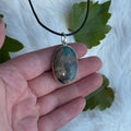 Ravenstone Azurite | Chyrsocolla Necklace "Lina"