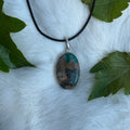 Ravenstone Azurite | Chyrsocolla Necklace "Lina"