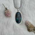 Ravenstone Azurite | Chyrsocolla Necklace "Ron"