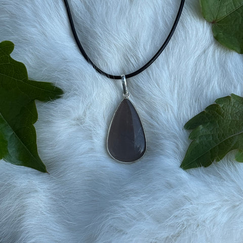 Ravenstone Black Moonstone Necklace "Elodie"