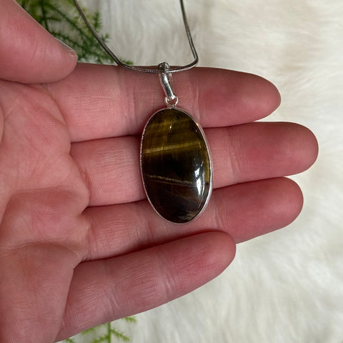 Ravenstone Black Tiger's Eye Necklace "Bella"