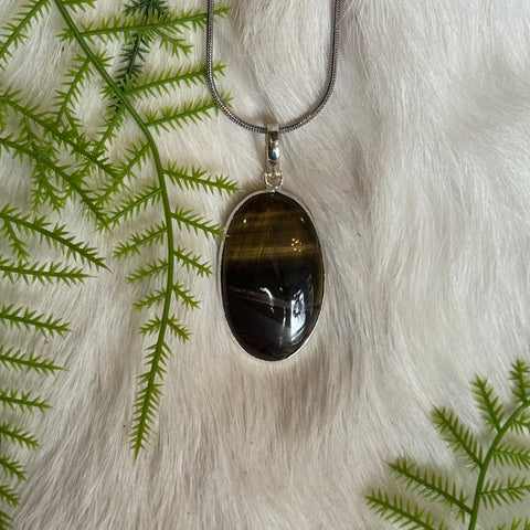 Ravenstone Black Tiger's Eye Necklace "Bella"