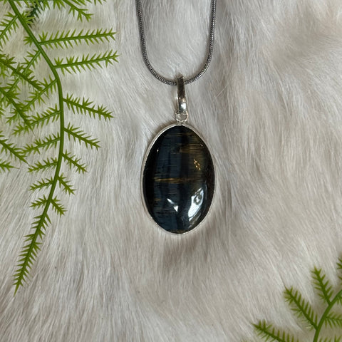 Ravenstone Black Tiger's Eye Necklace "Sandra"