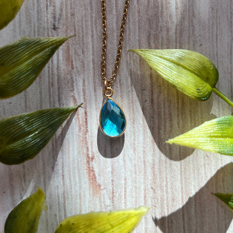 Ravenstone Blue Topaz The Gem Necklace