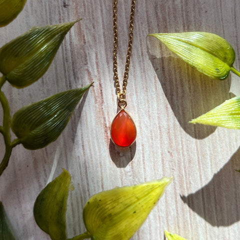 Ravenstone Carnelian The Gem Necklace
